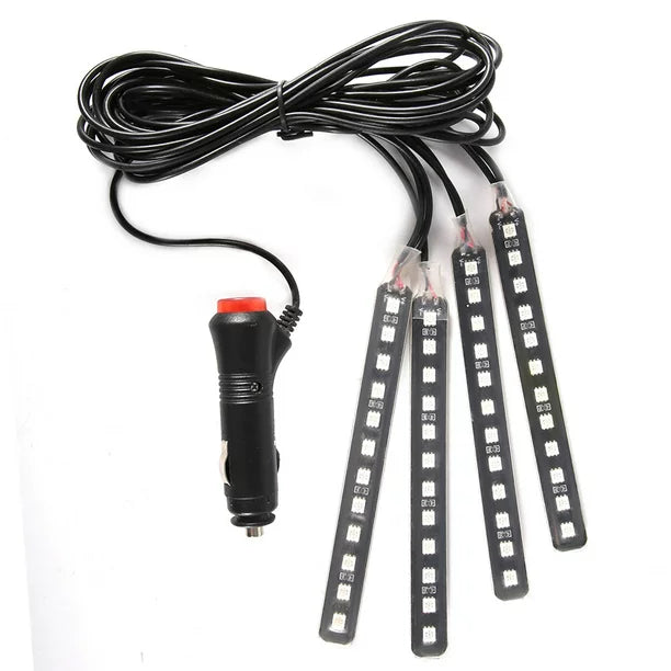 Tiras led RGB con control para usar en carros o en motos MULTICOLORES