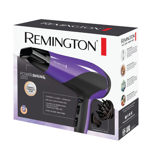 Secador Remington Power Shine 2200 Iones Anti Frizz Ceramica