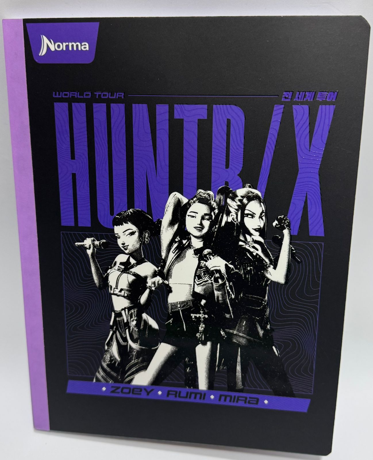 cuaderno 100 hojas cuadriculado guerreras kpop