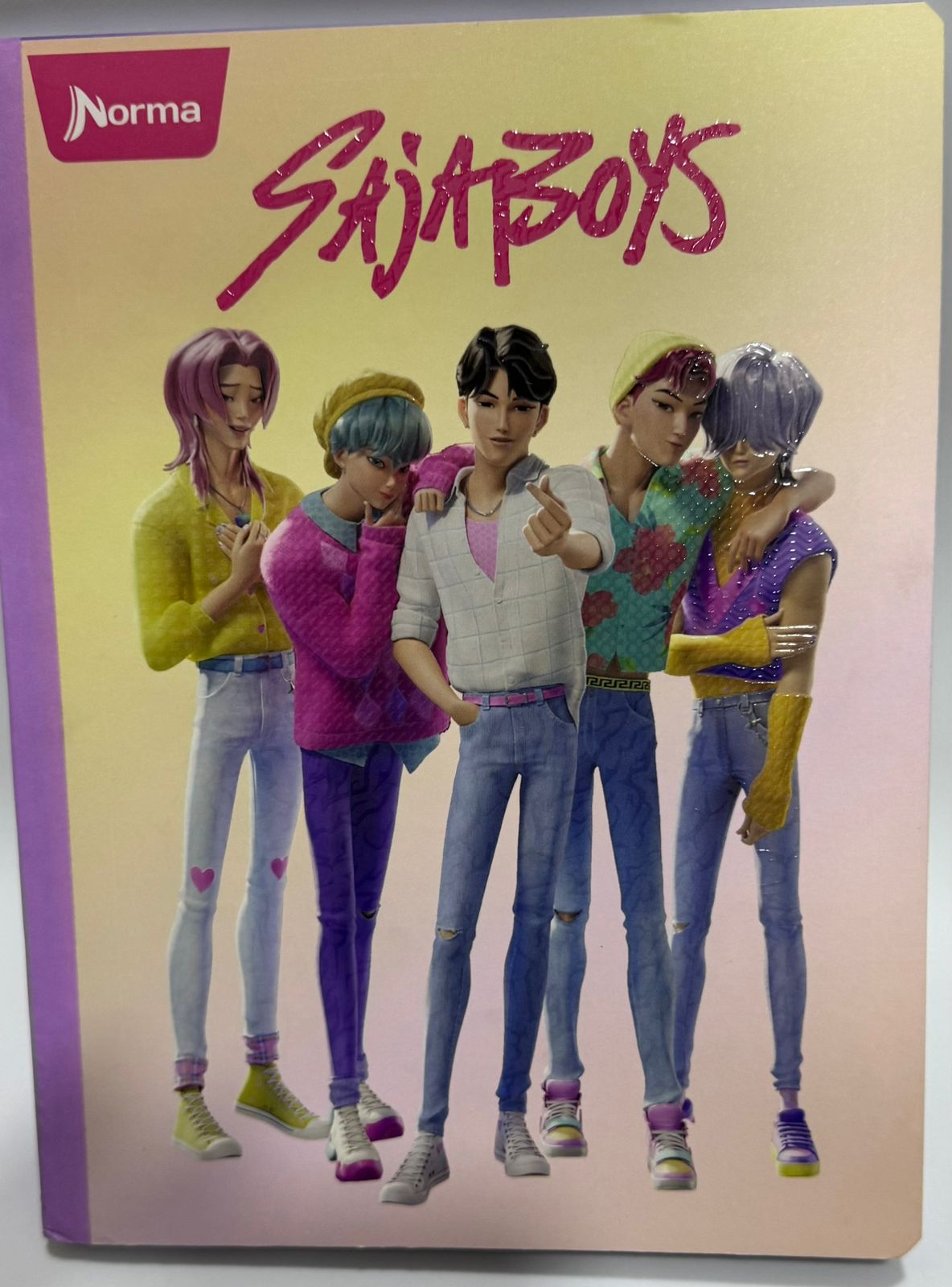 cuaderno 100 hojas cuadriculado guerreras kpop