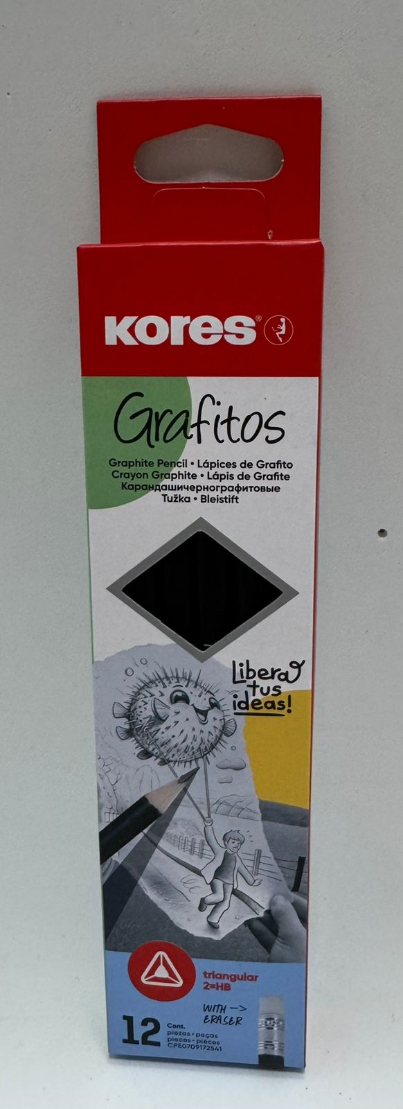Lápices de grafito X12 2 HB Kores