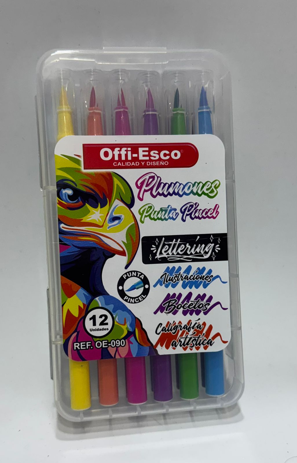 Marcadores punta pincel Offi-Esco X12