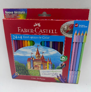 Colores Faber-Castell X24+4 color pastel