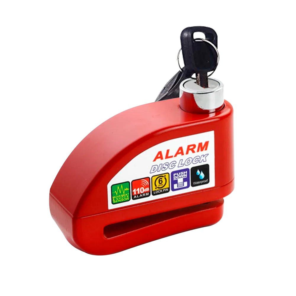 Candado Moto Alarma Freno De Disco Original Premium 2 Llaves -SON DOS MODELOS DIFERENTES-