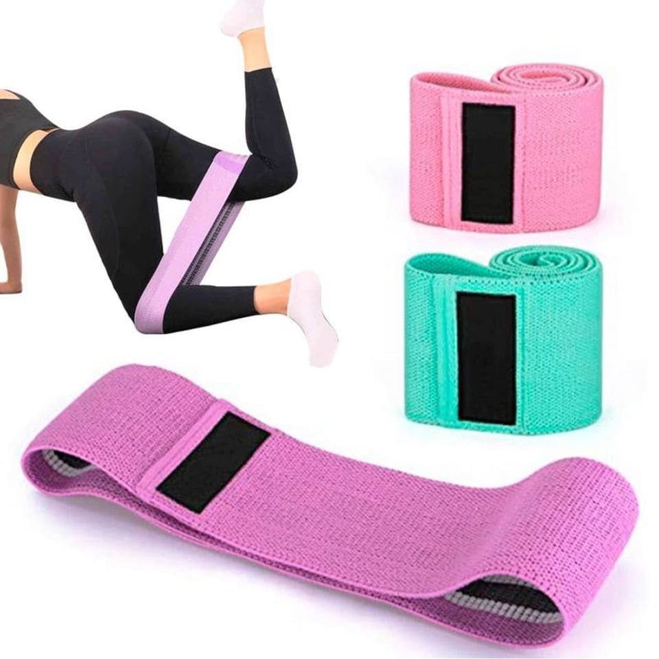 Bandas para entrenamiento -SET X3- ideal para piernas, glúteos y brazos