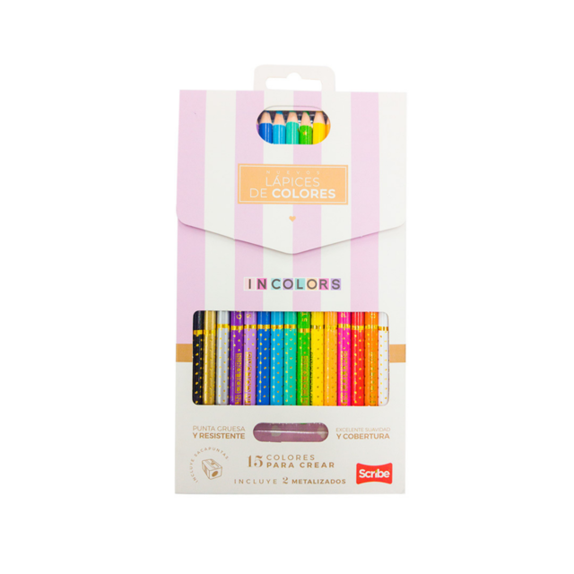 Colores INCOLORS SCRIBE x 15 Colores