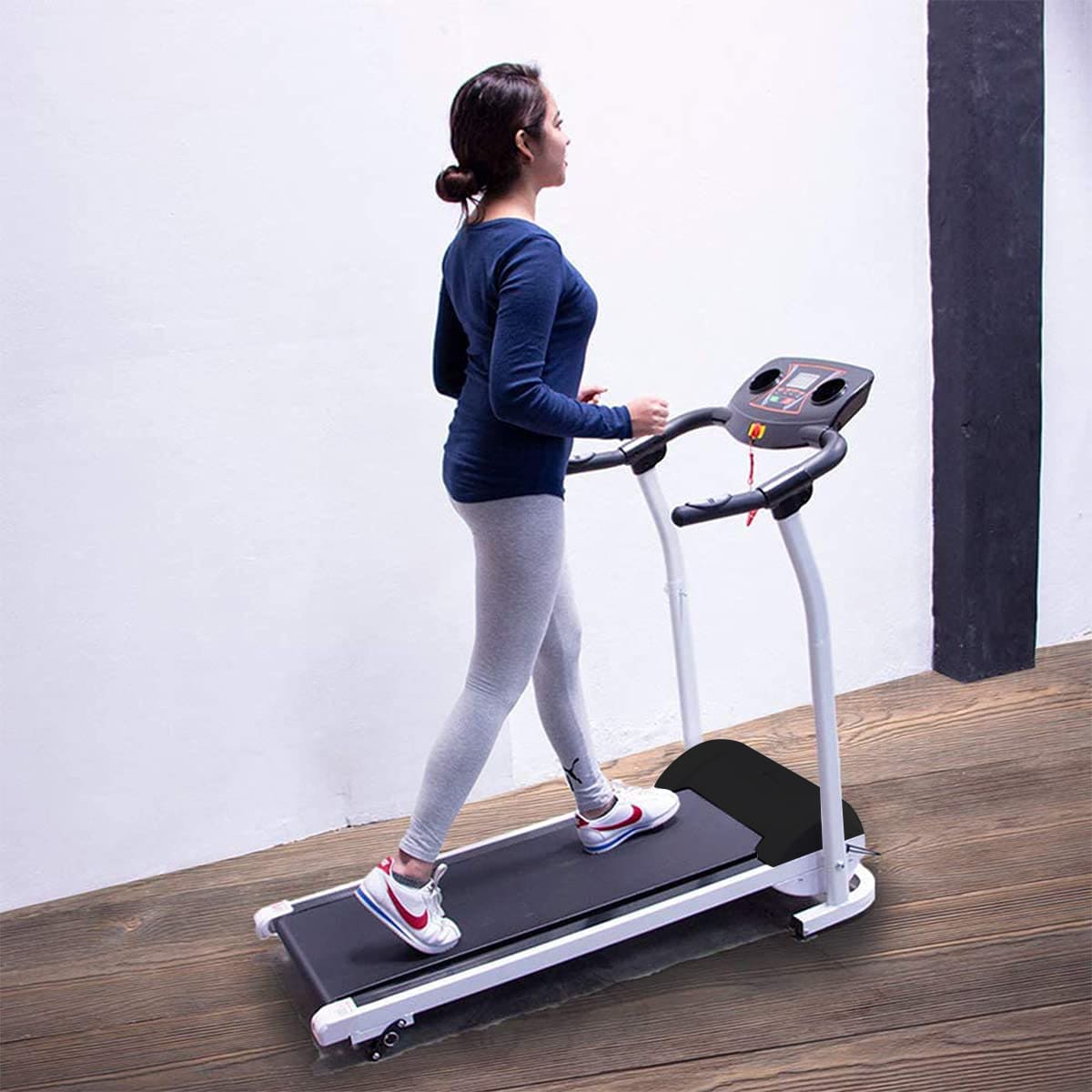 Caminadora y trotadora eléctrica plegable PARLANTE Y BLUETOOTH INTEGRADO