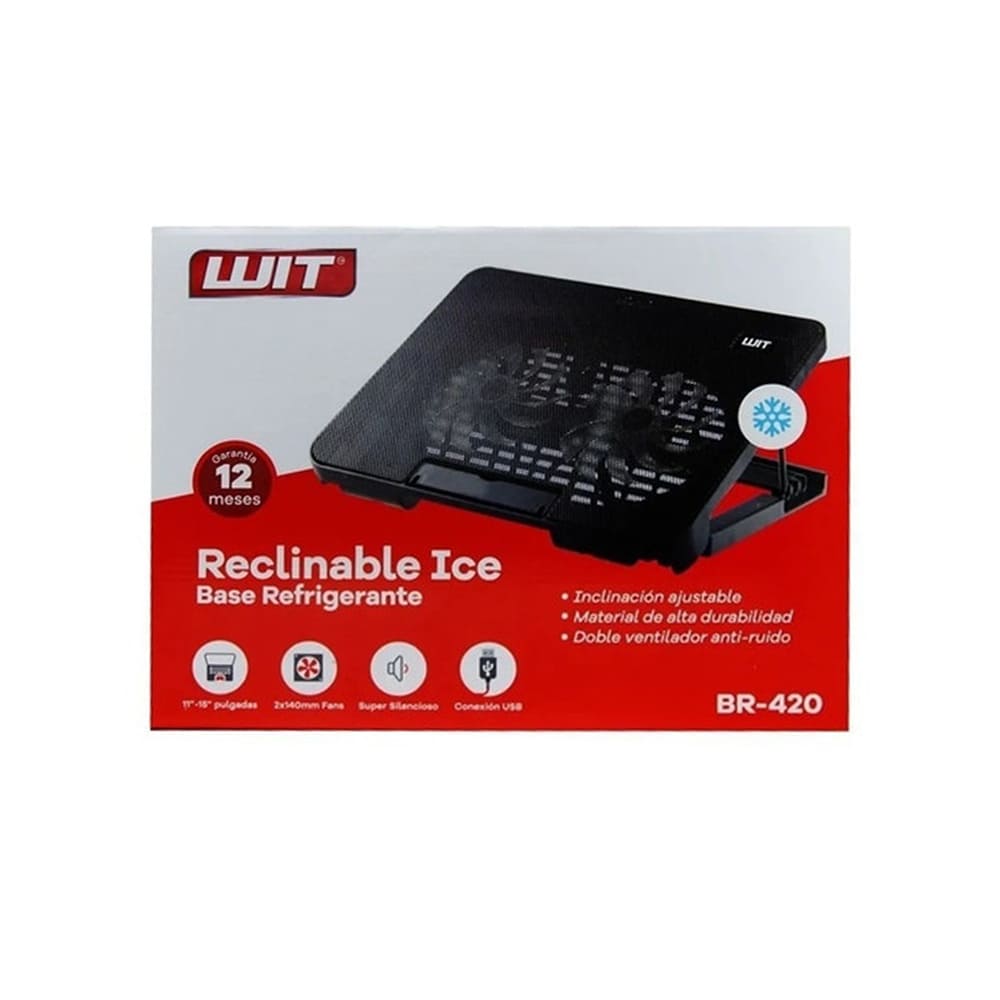 Base Refrigerante 2 Ventiladores Reclinable Wit Br-420