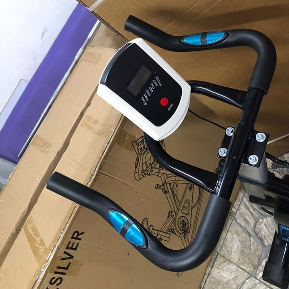 Bicicleta Estatica Spinning Con Monitor Digital Gym En Casa