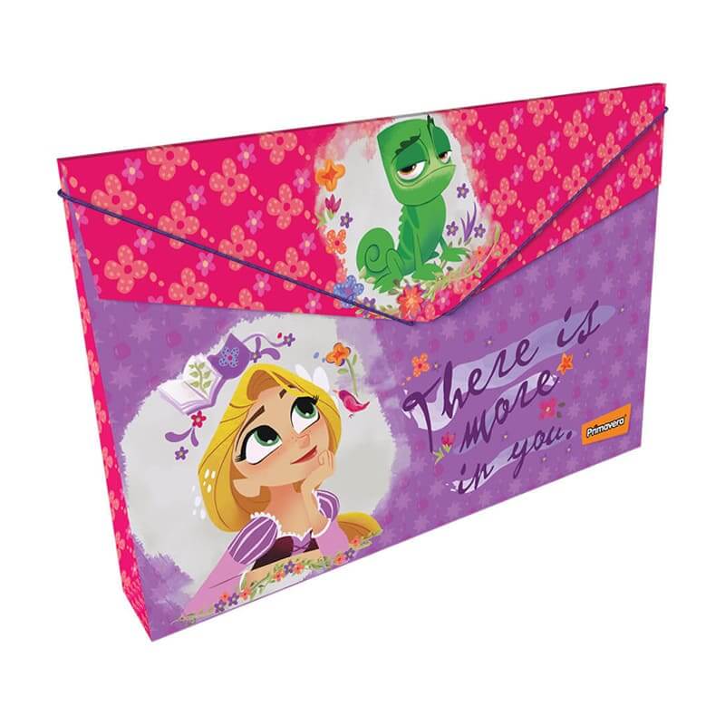 Carpeta fuelle plástico con caucho DISNEY RAPUNZEL