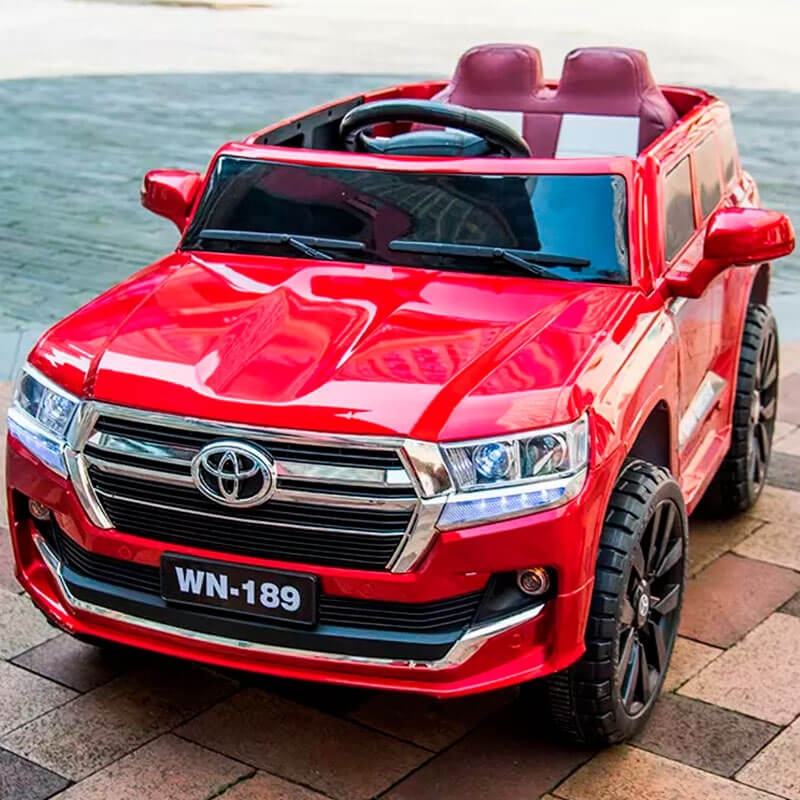 Carro eléctrico recargable land cruser wn-189 Rojo