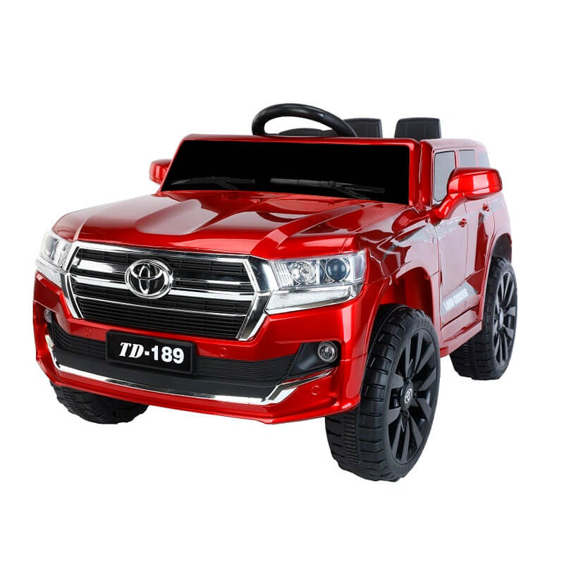 Carro eléctrico recargable land cruser wn-189 Rojo
