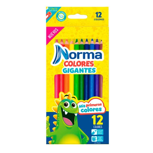 Colores NORMA JUMBO x12 Colores diferentes