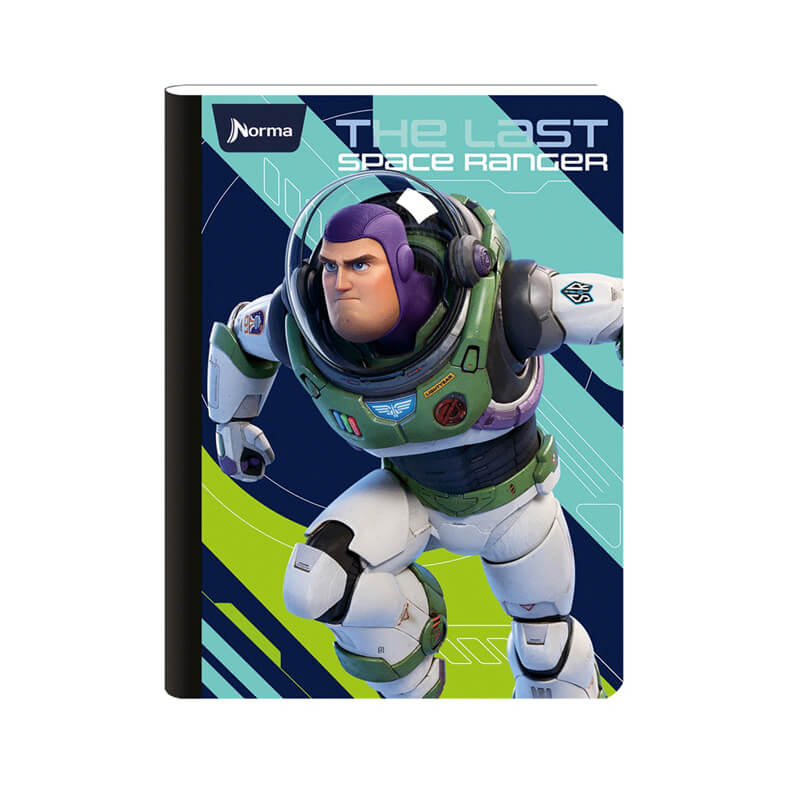 Cuaderno cosido grande 100 hojas cuadricualdo LIGHTYEAR #4
