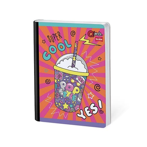 Cuaderno cosido grande de 100 hojas cuadriculado 23CM X 18 #NIÑAQNOTA