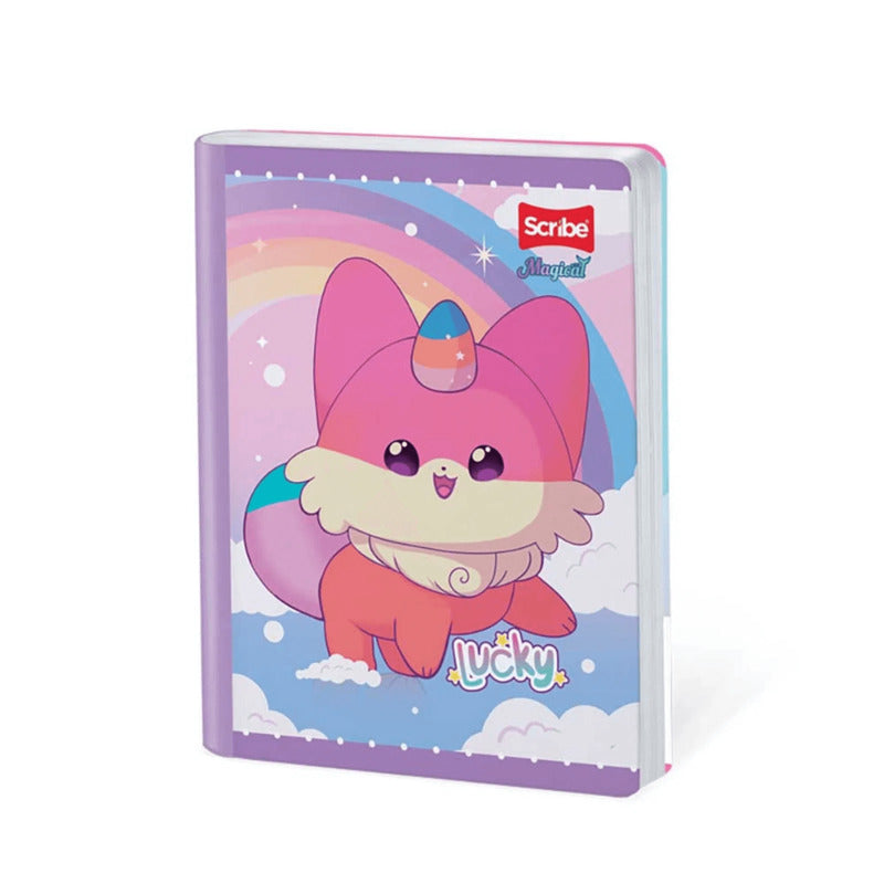 Cuaderno scribe cosido grande 100 hojas Cuadriculado MAGICAL #11 Niñas