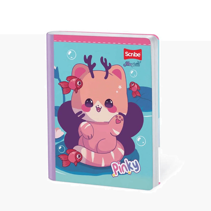 Cuaderno scribe cosido grande 100 hojas Cuadriculado MAGICAL #13 Niñas