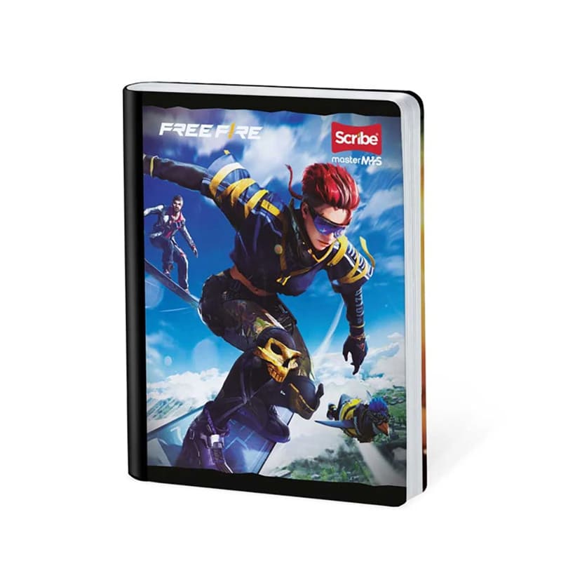 Cuaderno scribe cosido grande 100 hojas FREE FIRE para niños #4