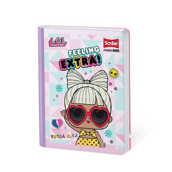 Cuaderno scribe cosido grande 100 hojas LOL para niñas #2