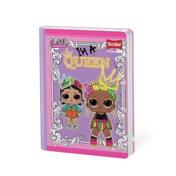 Cuaderno scribe cosido grande 100 hojas LOL para niñas #6