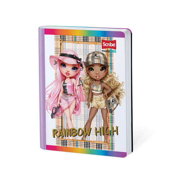 Cuaderno scribe cosido grande 100 hojas Rainbow High para niñas #5