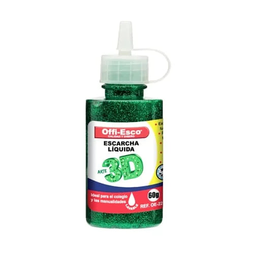 Escarcha líquida 3D 60g x UNIDAD Color Verde