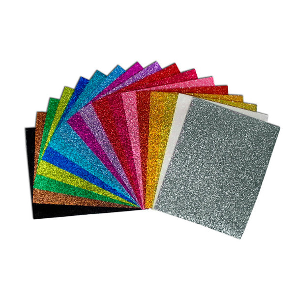 Foamy escarchado tamaño carta paquete x10 Colores diferentes