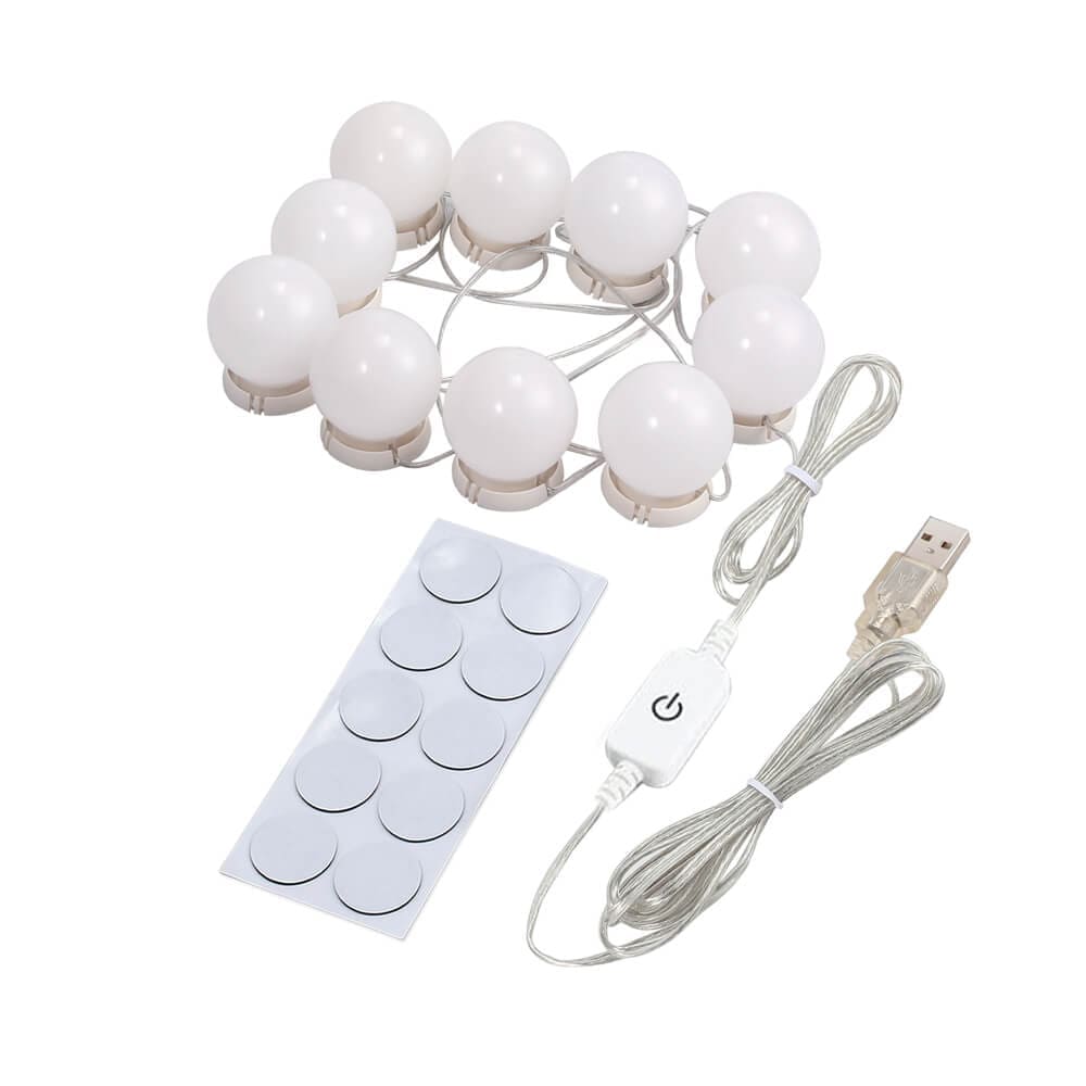 Luces led para espejos -3 TONOS- x10 bombillos