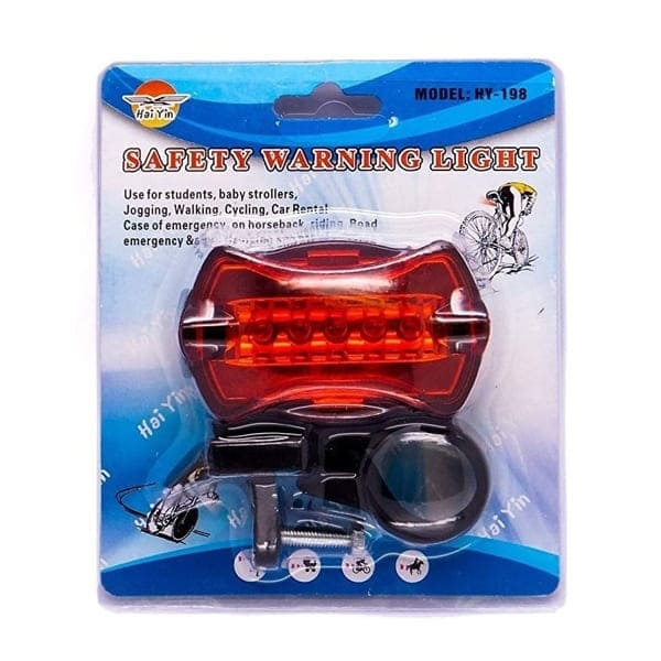 Luz LED para la parte posterior de la bicicleta ROJA de pilas