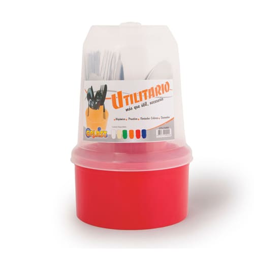 Organizador de cubiertos PLÁTISCO con tapa