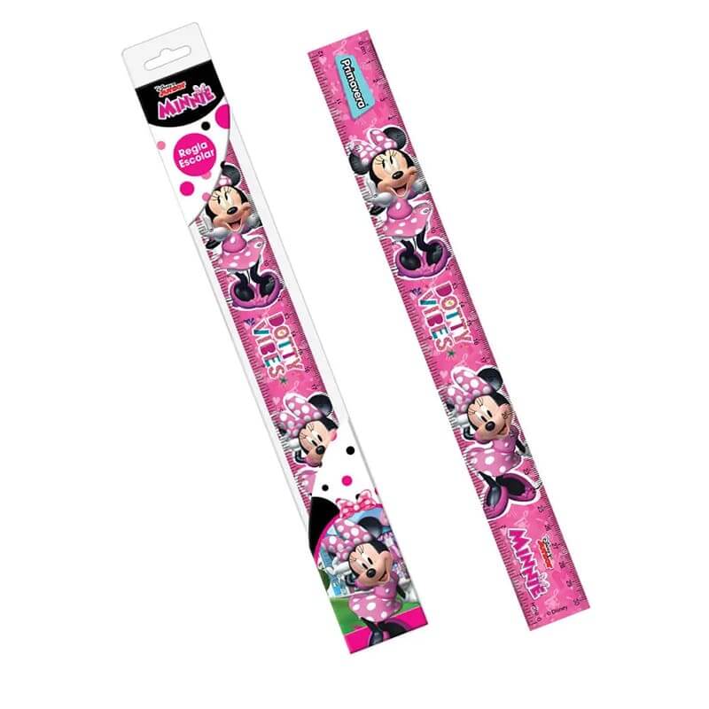 Regla de 30cm plástica PERSONAJES NIÑA MINNIE #1
