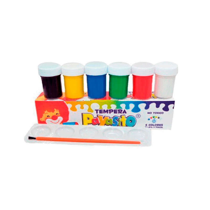 Tempera Payasito x6 28g