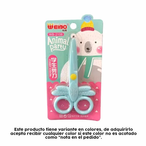 Tijera con alitas de mariposa -ANIMAL PARTY- x unidad