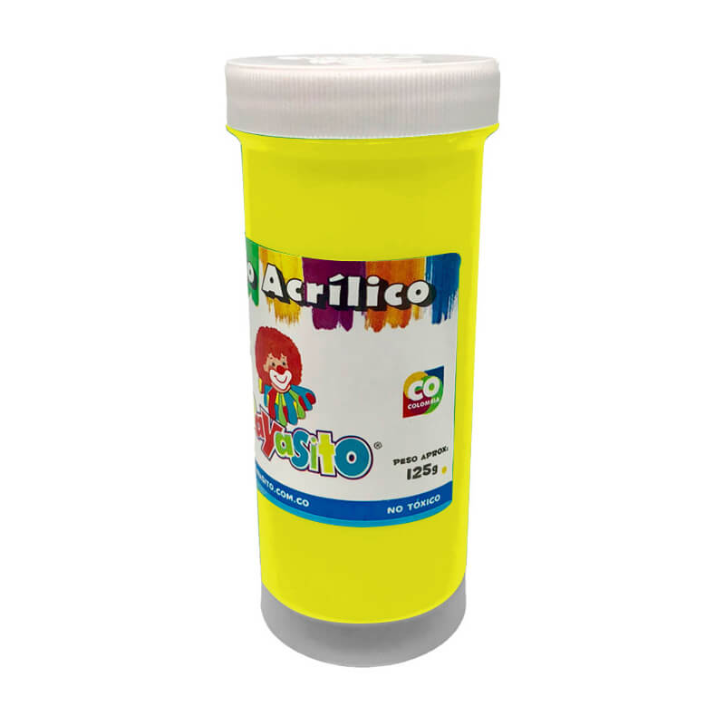 Vinilo acrílico 125g AMARILLO FLUORESCENTE