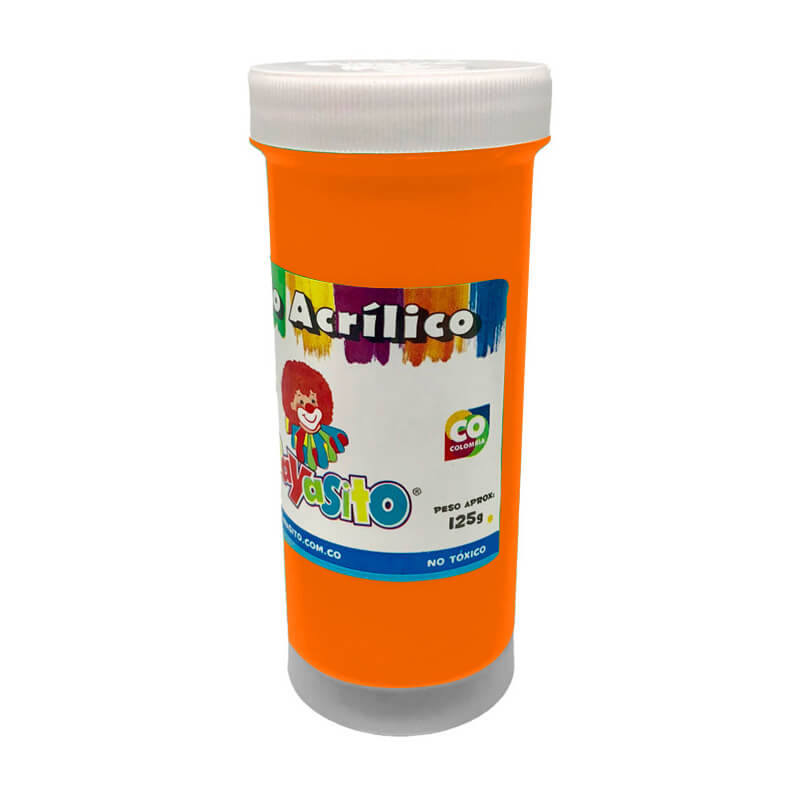 Vinilo acrílico 125g NARANJA FLUORESCENTE