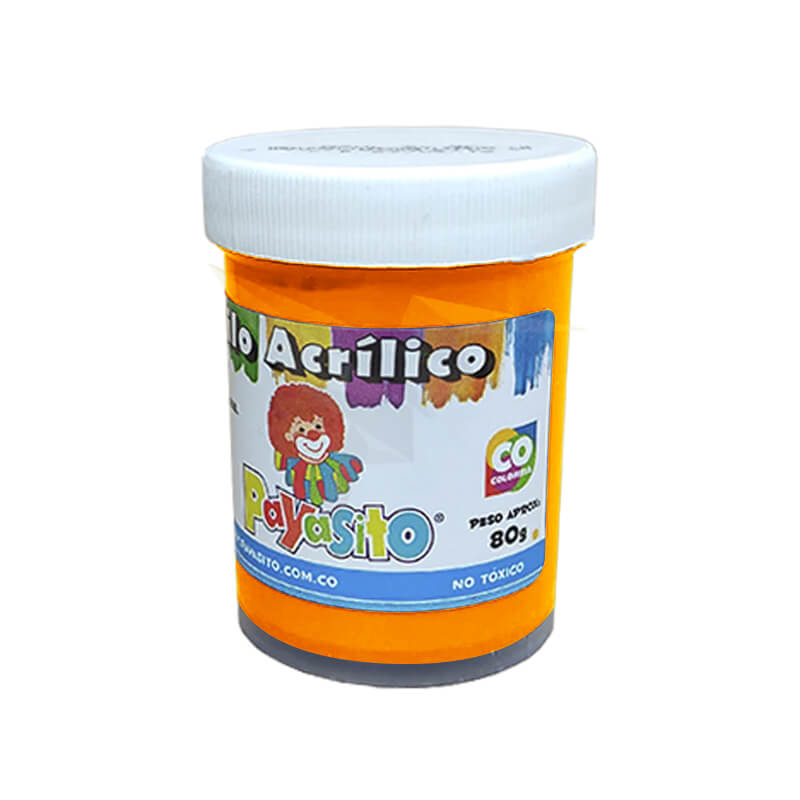 Vinilo acrílico 80g NARANJA FLUORESCENTE