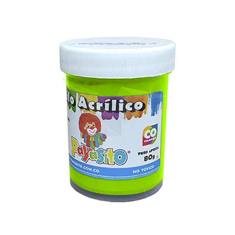 Vinilo acrílico 80g VERDE FLUORESCENTE