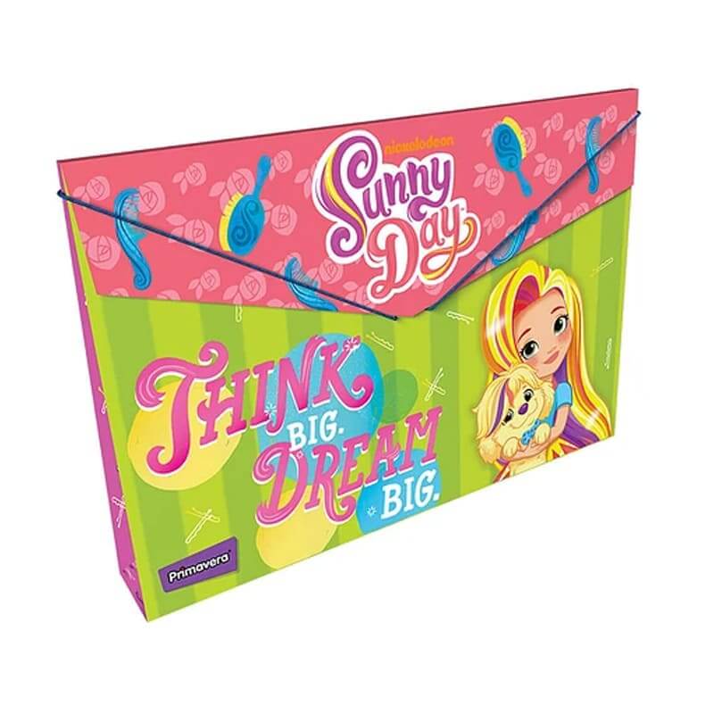 Carpeta fuelle cartón con caucho PERSONAJES FEMENINO SUNNY DAY #2
