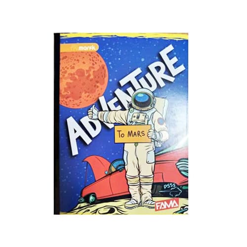 Cuaderno cosido grande de 100 hojas cuadriculado 23CM X 18 #NIÑOFAMA