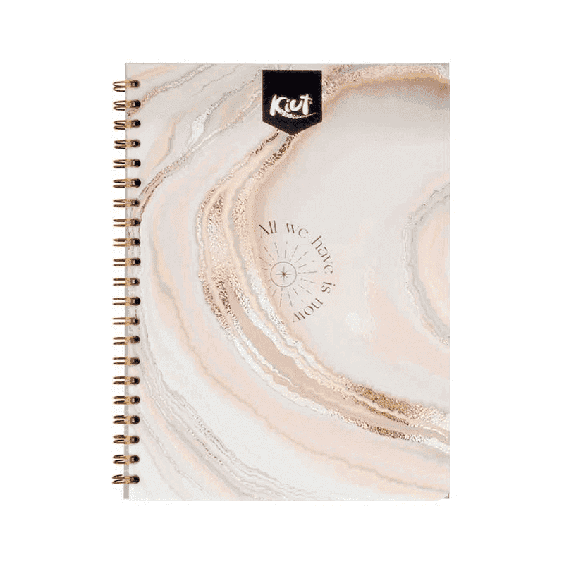 Cuaderno doble O Platino grande KIUT DE 100 HOJAS rayado durabook platino #2