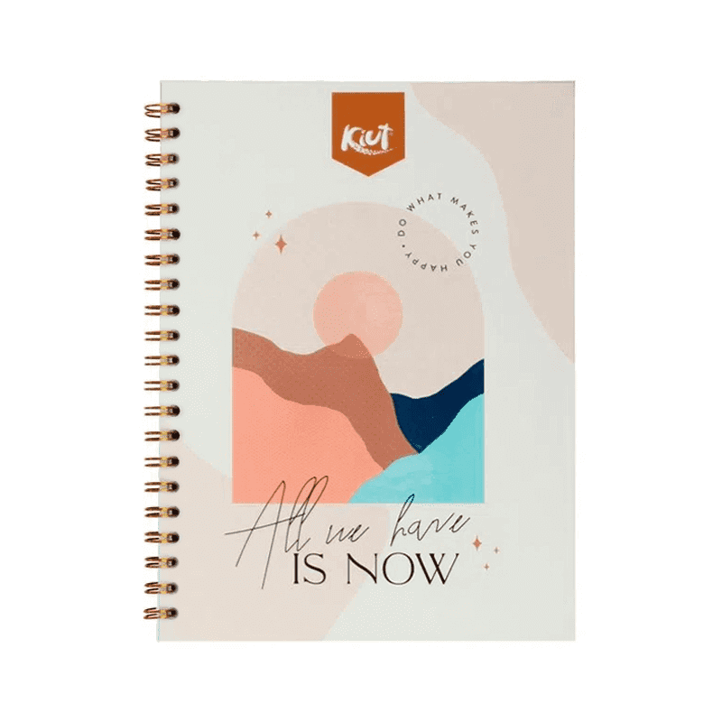Cuaderno doble O Platino grande KIUT DE 100 HOJAS rayado durabook platino #4