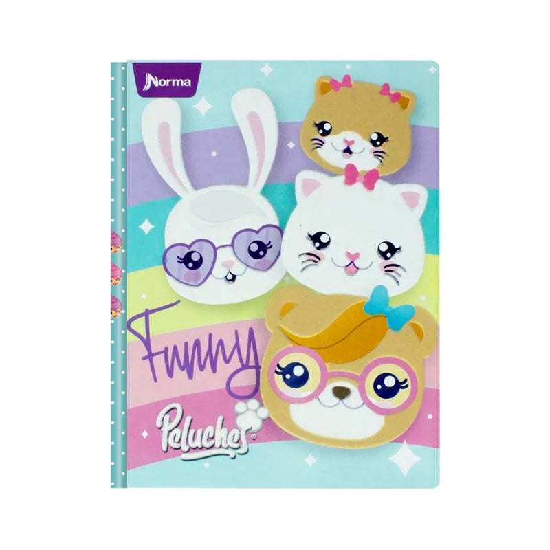 Cuaderno cosido DURABOOK PELUCHES FANTASY norma DE 100 HOJAS #1