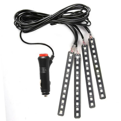 Tiras led RGB con control para usar en carros o en motos MULTICOLORES
