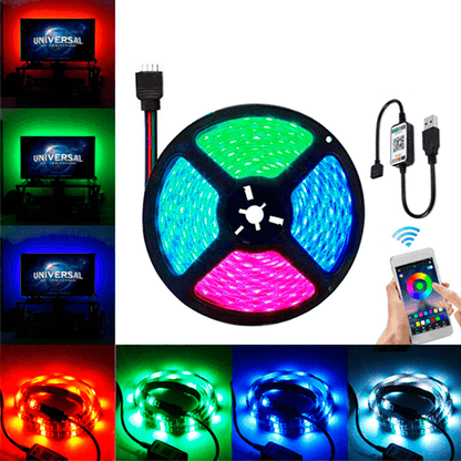 Cinta LED con Luces RGB x 5 metros BLUETOOTH