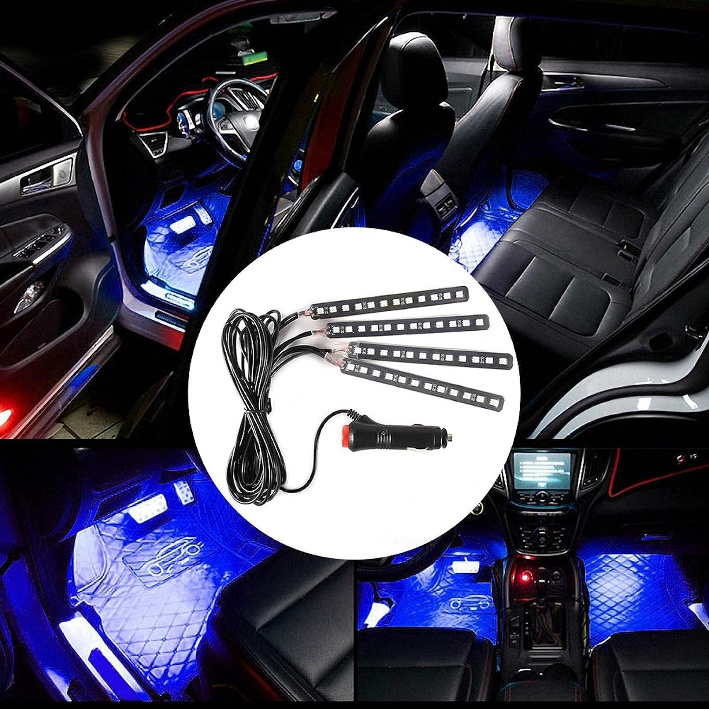 Tiras led RGB con control para usar en carros o en motos MULTICOLORES