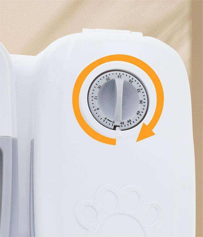 Comedero programador y temporizador apertura de tapas automáticas