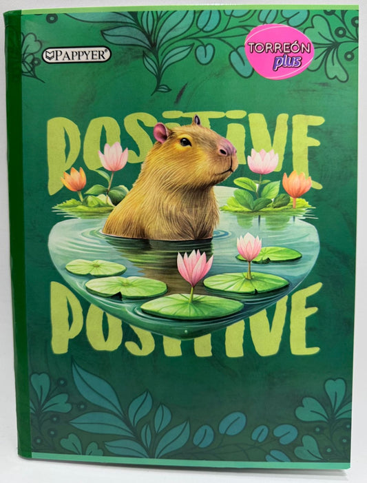 cuaderno stiker capibara