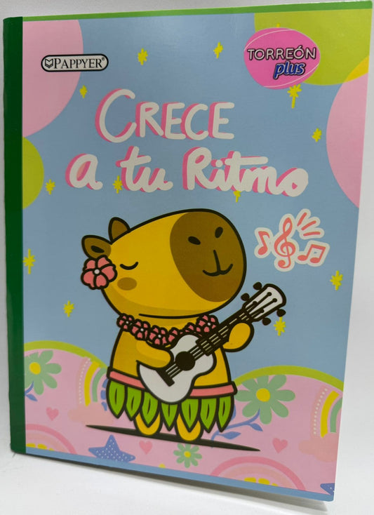 cuaderno stiker capibara