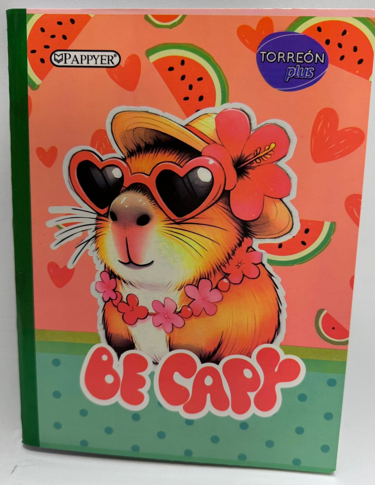 cuaderno stiker capibara
