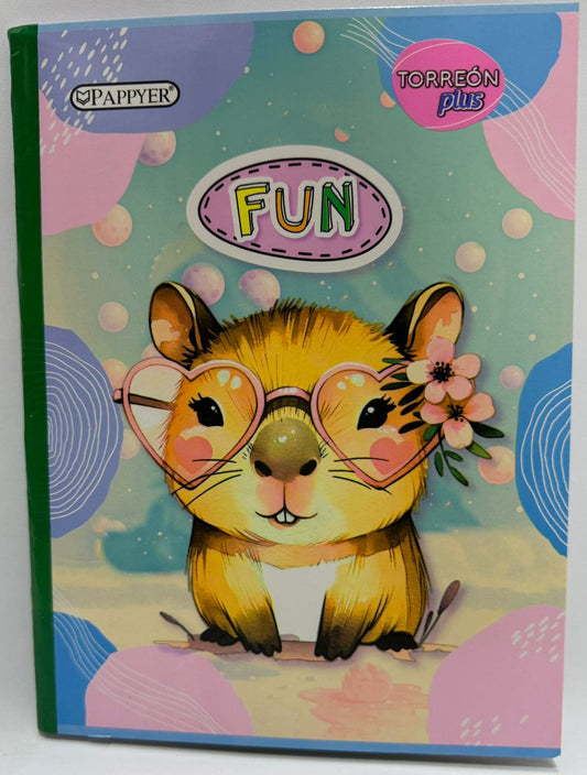 cuaderno stiker capibara